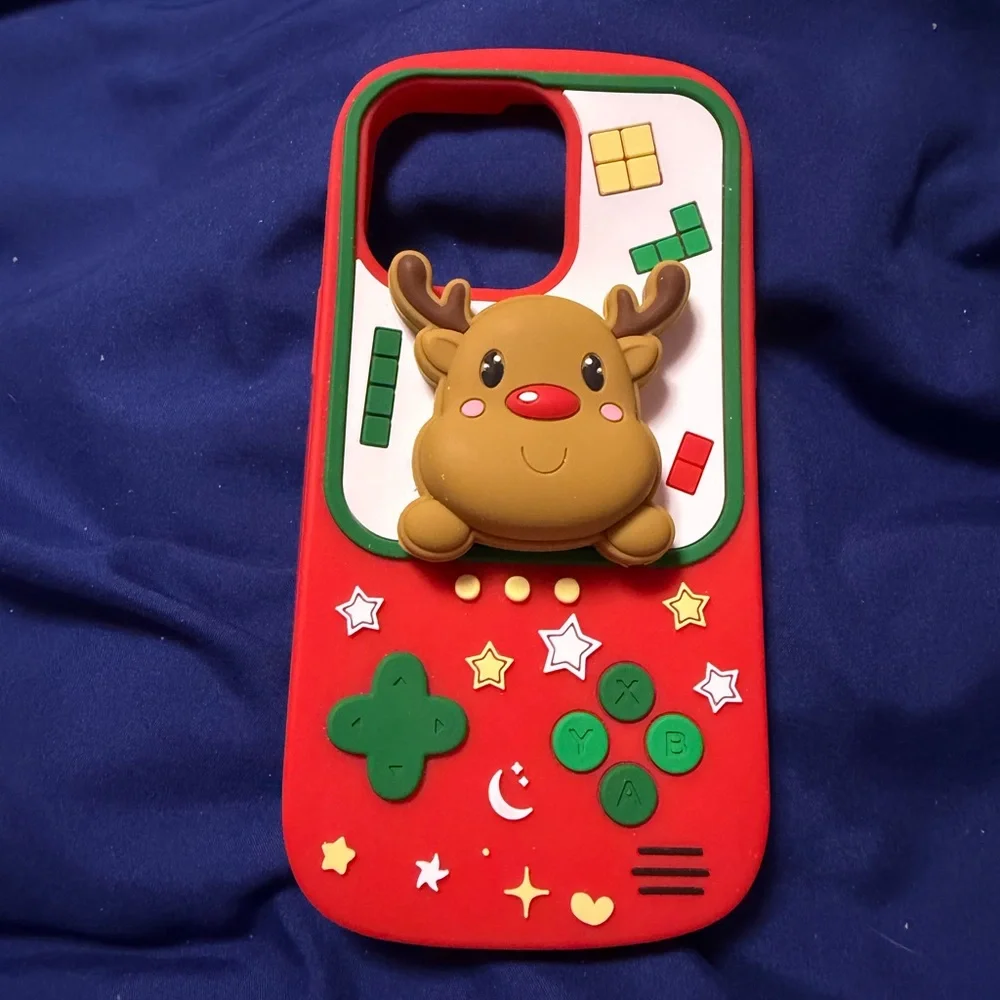 iPhone 15 Pro Max Reindeer Kickstand Case